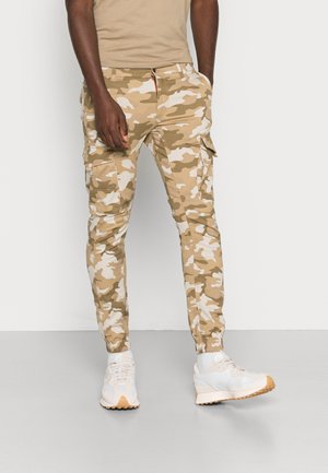 JJIPAUL JJFLAKE - Pantaloni cargo - sand