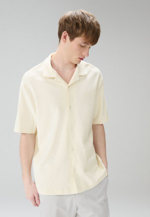 Next, REGULAR FIT - SHORT SLEEVE TEXTURED 3 PACK - Košeľa - ecru navy brown
