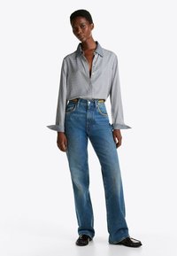 Tommy Hilfiger PRINT - Button-down blouse - mini geo flint blue