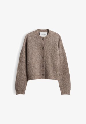someday., RELAXED FIT WOOL AND MOHAIR MIX - Cardigan - taupewood melange