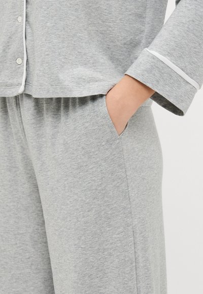 Polo Ralph Lauren LONG SLEEVE PJ - Conjunto de pijama - heather grey