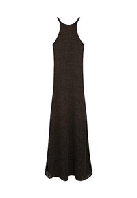 FLARED LONG WITH V-NECK - Maxi dress - dark brown