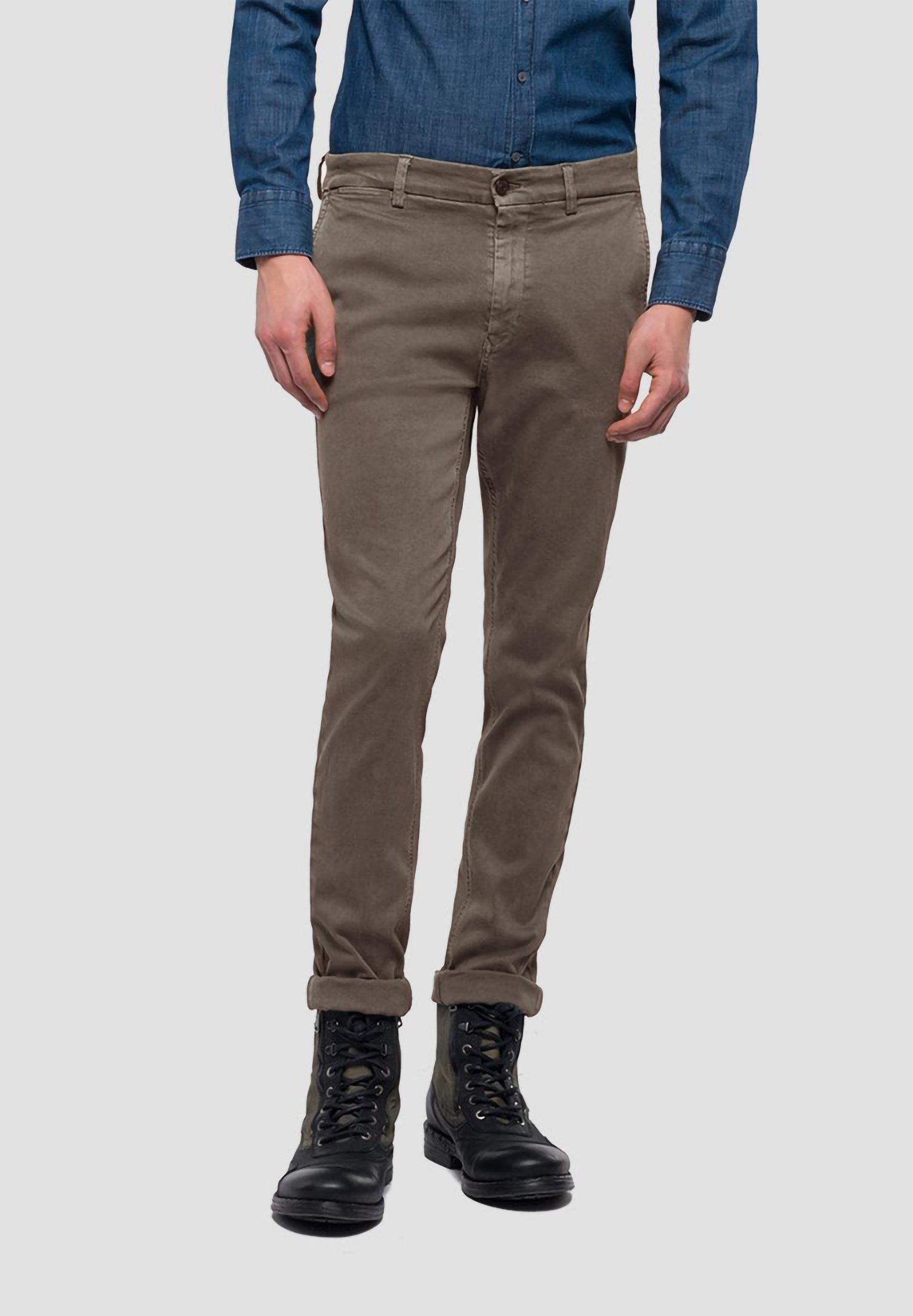 Replay ZEUMAR HYPERFLEX - Jeans Slim Fit - brown/braun - Zalando.de