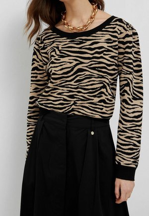 Trui - mottled black