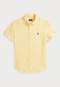 LINEN SHORT SLEEVE SHIRT - Bluza s gumbima - yellow