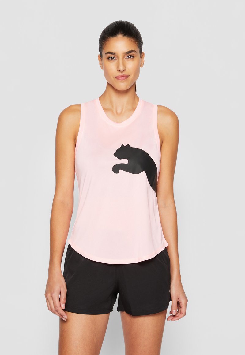 Puma TRAIN ALL DAY BIG CAT TANK Top koral ice/black/koralle