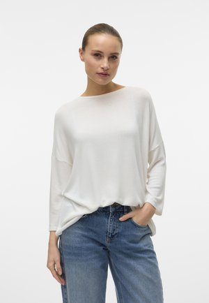 Vero Moda, VMBRIANNA 3/4 PULLOVER BOO REP - Maglione - snow white