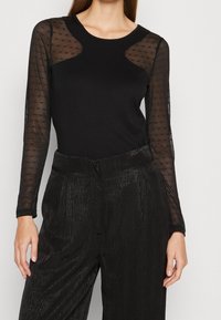 Morgan Langarmshirt - black
