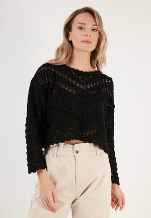 LELA REGULAR FIT - Džemper - black