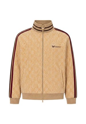 Colucci, VELOURS CHECKERBOARD TRACKJACKET - Μπουφάν προπόνησης - beige