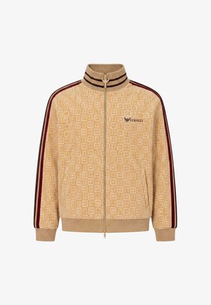 Colucci, VELOURS CHECKERBOARD TRACKJACKET - Μπουφάν προπόνησης - beige