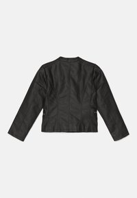 Faux leather jacket - black