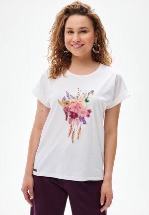 blue shadow, - T-shirt z nadrukiem