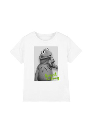 Disney, THE MUPPETS KERMIT THE FROG BLACK AND WHITE UNISEX - Print T-shirt - white