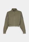 UNSTOPPABLE CROP JACKET - Sportinė striukė - marine green/black