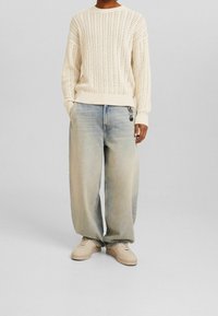 Bershka Jumper - light yellow