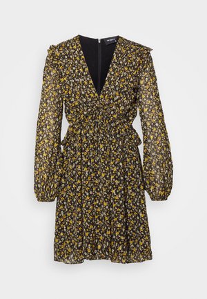 ROBE - Cocktail dress / Party dress - black/orange
