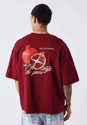 Project X Paris, T-SHIRT POMEGRANATE EXPLOSION - T-shirt print - bordeaux