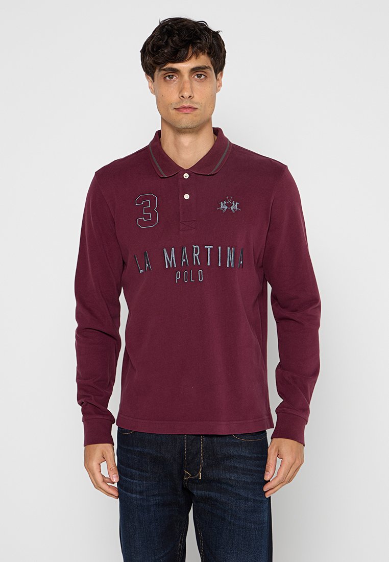 LA MARTINA Poloshirt donkerrood LA MARTINA Poloshirt donkerrood