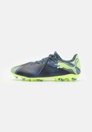 FUTURE 7 PLAY MG - Moulded stud football boots - gray skies/elektro purple/fizzy apple/white