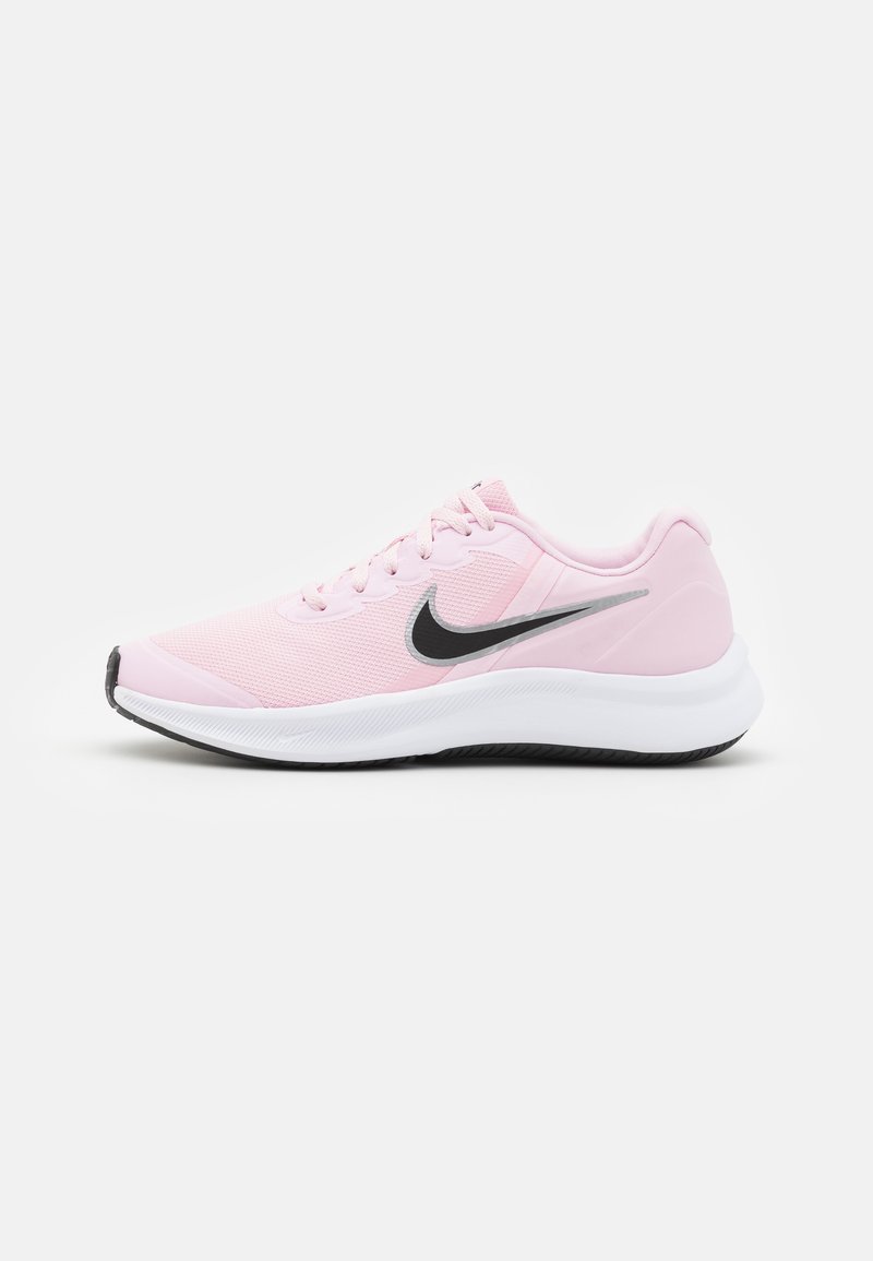 Nike Performance NIKE STAR RUNNER 3 (GS) - Scarpe da corsa su strada - pink/black/metallic silver