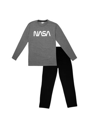 NASA SET LANGARM - Pyjamas - grau schwarz