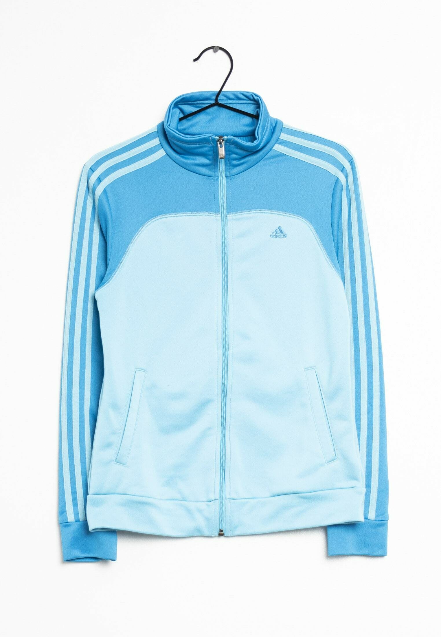 adidas Originals Felpa con zip blue/celeste (Second hand