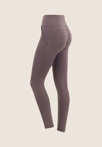 Freddy VITA ALTA CON ZIP E CUCITURE CENTRALI - Leggings - shark