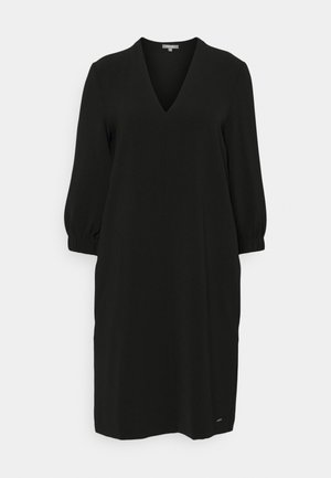 DRESS FEMININE SLEEVES ELASTIC - Robe de jour - deep black