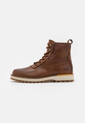 camel active PILGRIM - Lace-up ankle boots - cognac