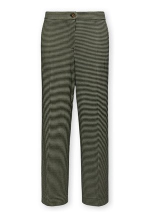 Elena Mirò, PANTALONI CROPPED JACQUARD CHECK - Bukser - nero