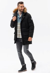 Ombre AND POCKETS  - Parkatakki - black