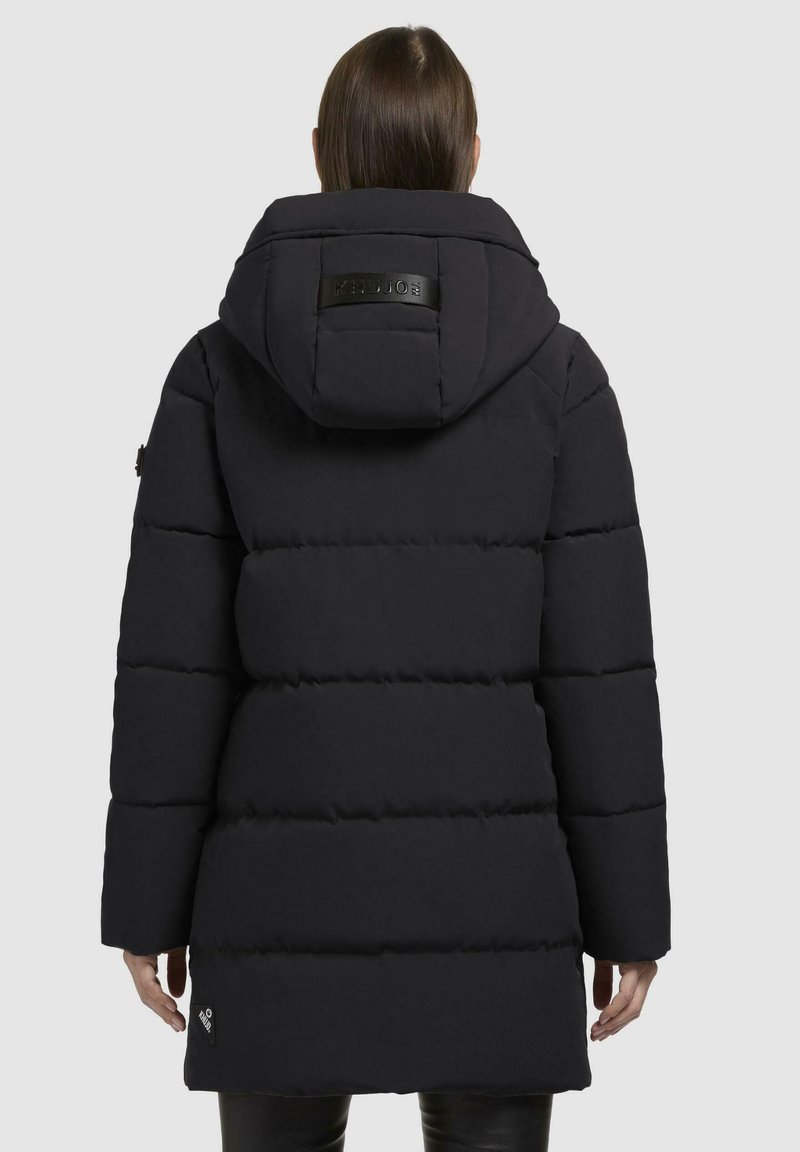 Khujo Cappotto Invernale Imbottito Donna Lola - Corto Trapuntato Con Cerniera E Tasca In Pile, Nero