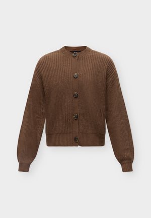 Vero Moda, VMLEA O-NECK CARDIGAN - Chaqueta de punto - cocoa brown