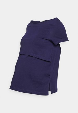 Anna Field MAMA MATERNITY LONG TEE - Lihtne T-särk - dark blue