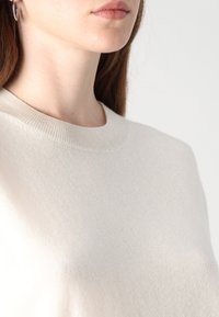 pure cashmere PUFF SHORTSLEEVE - Pulóver - white