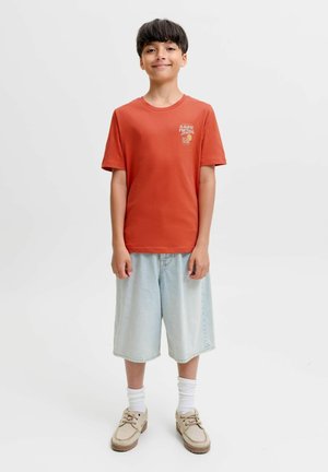 Jack & Jones Junior, T-SHIRT BACKPRINTET T-SHIRT BOYS - T-shirts print - summer fig