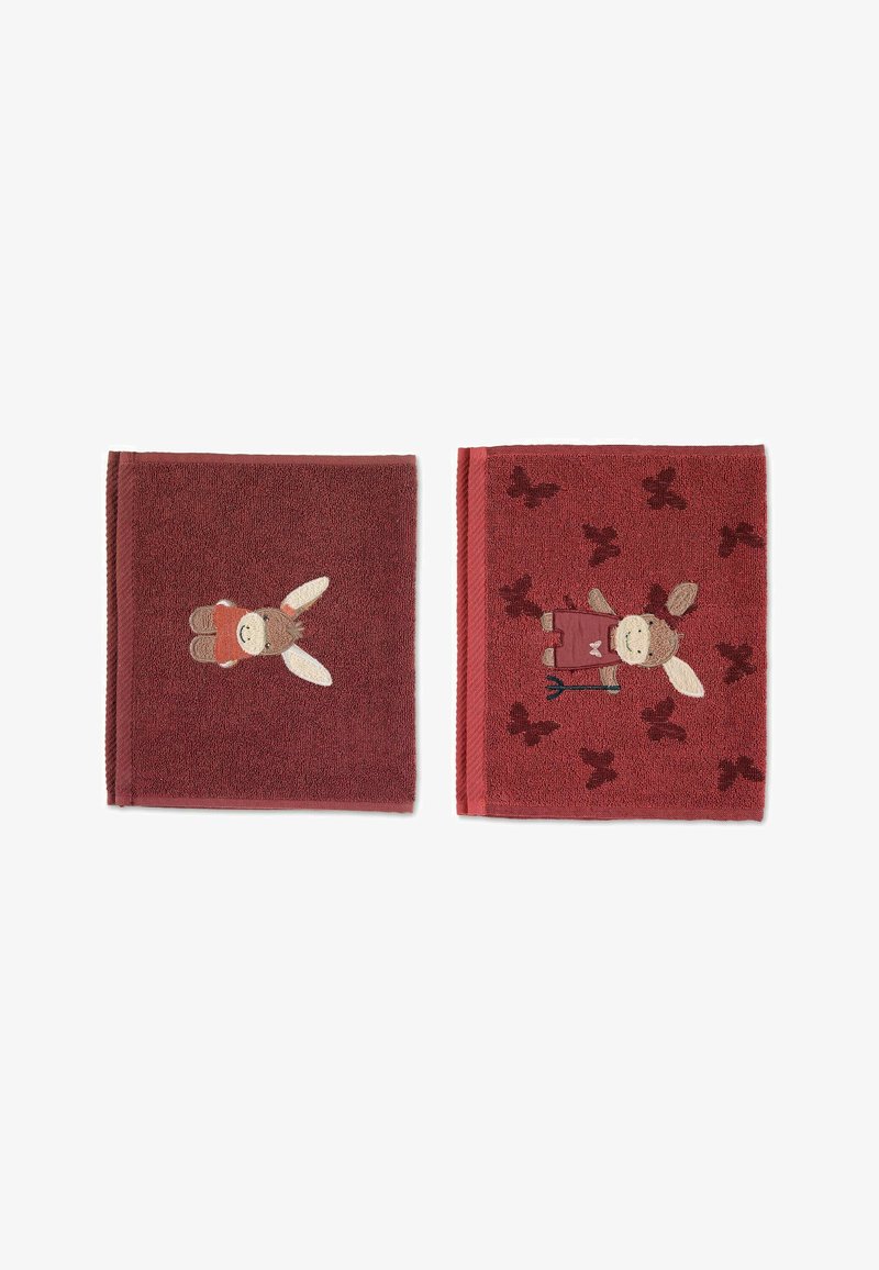 Sterntaler 2ER-PACK KINDERHANDTUCH EMMILY - Other accessories - dunkelrot