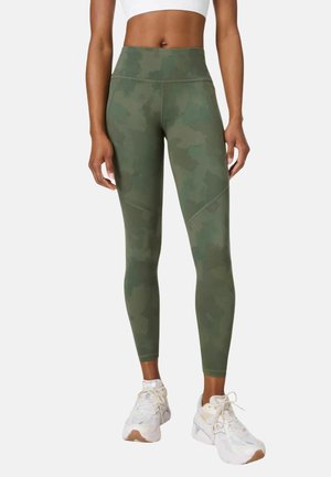 POWER WORKOUT  - Pantalon classique - green terrain camo print