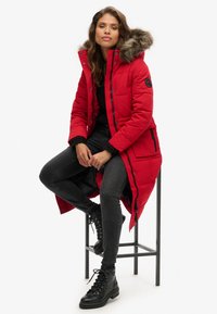 Superdry & Co EVEREST LONGLINE PUFFER - Winter coat - deep red