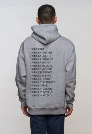 JAIME MIRA OVERSIZED PRINT - Hoodie - mottled grey