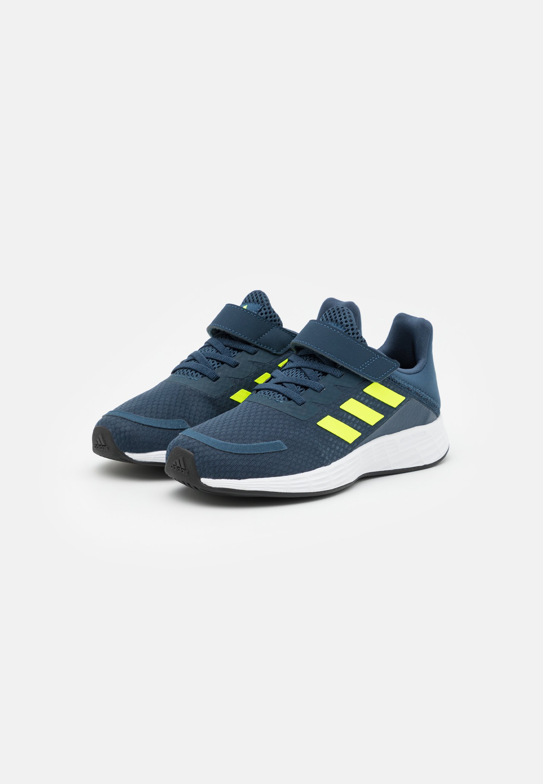 adidas Performance DURAMO SL CLASSIC LIGHTMOTION RUNNING - Sportschoenen -  crew navy/solar yellow/halo silver/donkerblauw - Zalando.nl