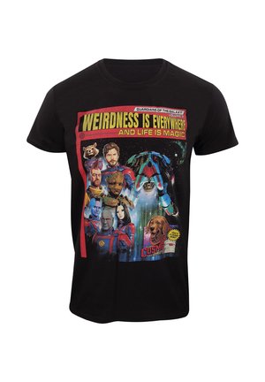 MARVEL GUARDIANS OF THE GALAXY MAGAZINE - Print T-shirt - black