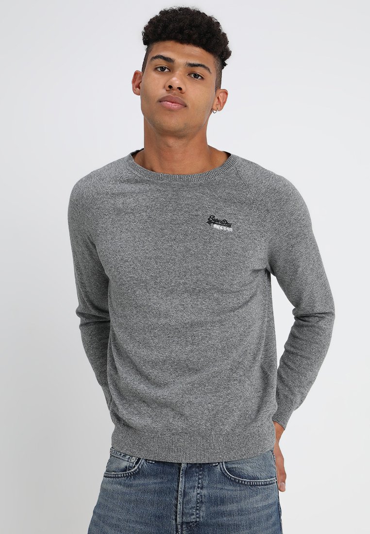 Superdry Trui ash grey grit Zalando.nl Superdry Trui cannery red grit Zalando.nl