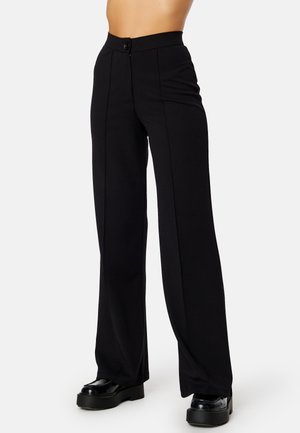 SOFT SUIT STRAIGHT TROUSERS - Bukser - black