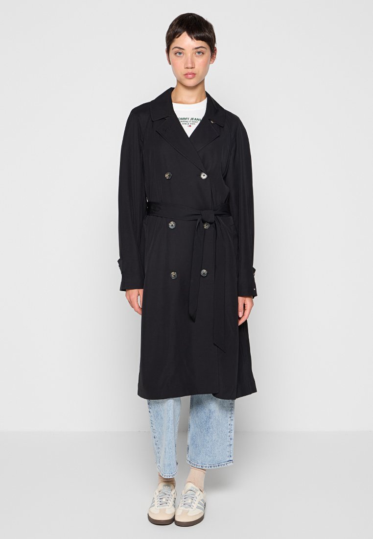 Tommy Jeans Trenchcoat zwart