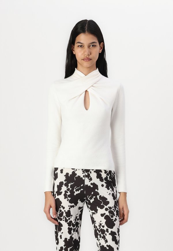 Keyhole Mini Mockneck Sweater - Jumper - jet stream