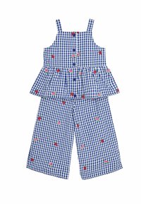 JoJo Maman Bébé - REGULAR FIT - 2-PIECE EMBROIDERED  SET  - Blusa - blue strawberry Imagen en miniatura 1