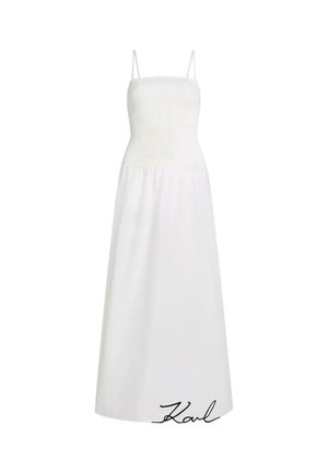 KARL LAGERFELD, SIGNATURE DROP-WAIST SHEER - Accessoire de plage - cannoli cream