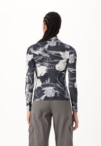 G-STAR PRINTED MOCK SLIM FIT  - Μπλούζα με μακριά μανίκια - black liquid